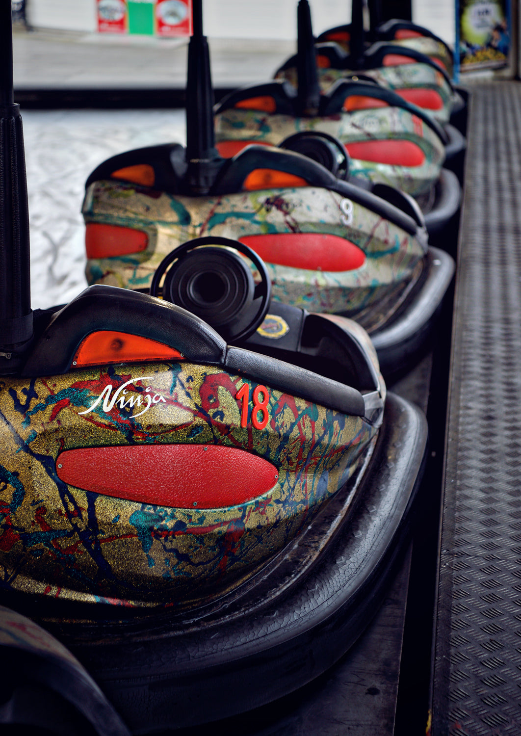 Dodgems on Palace Pier Brighton Limited Edition Print By Stef Kerswell