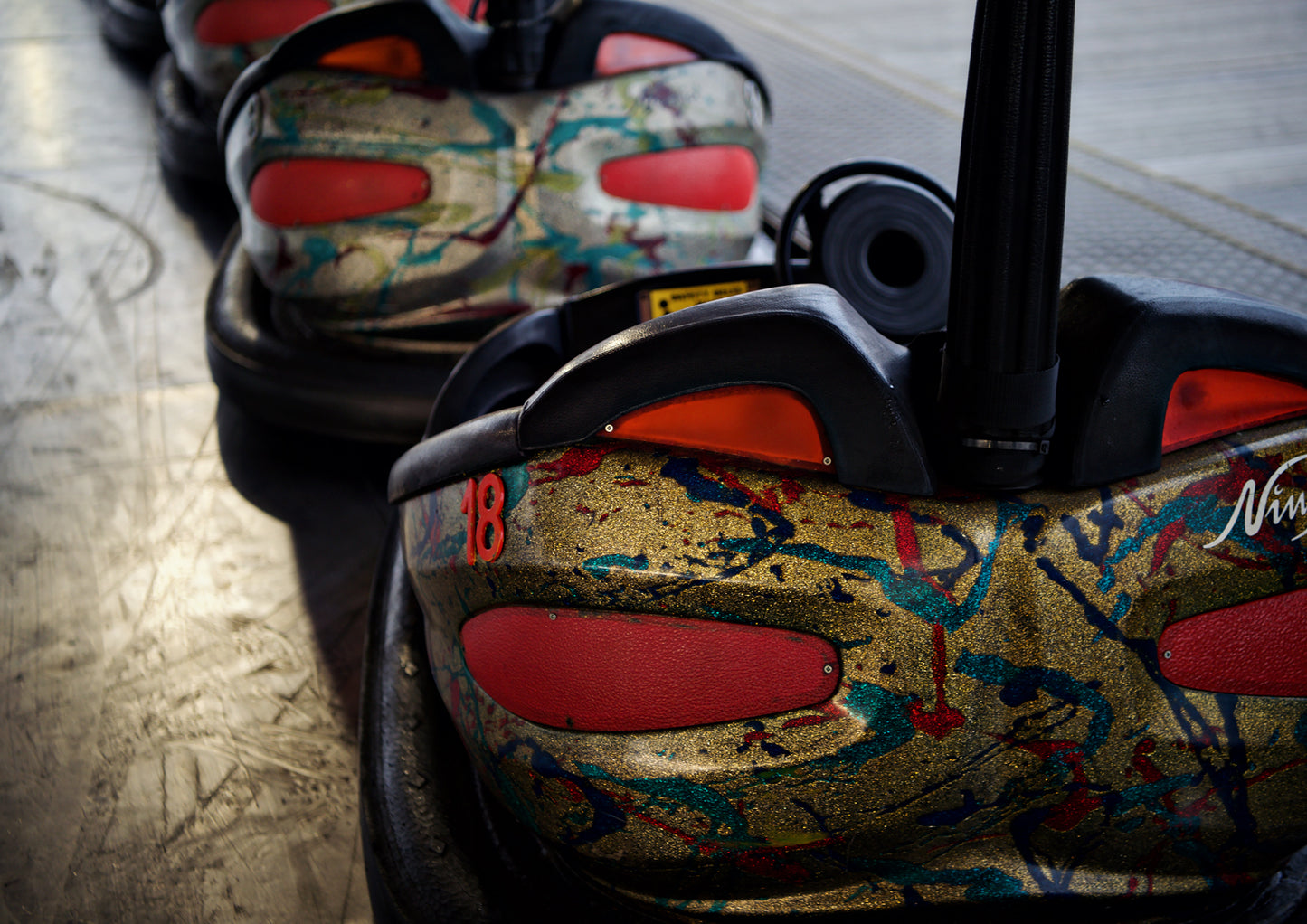 Dodgems on Palace Pier Brighton Limited Edition Print By Stef Kerswell