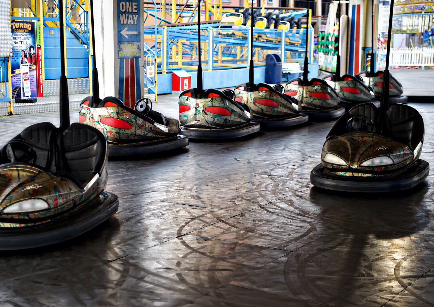 Dodgems on Palace Pier Brighton Limited Edition Print By Stef Kerswell