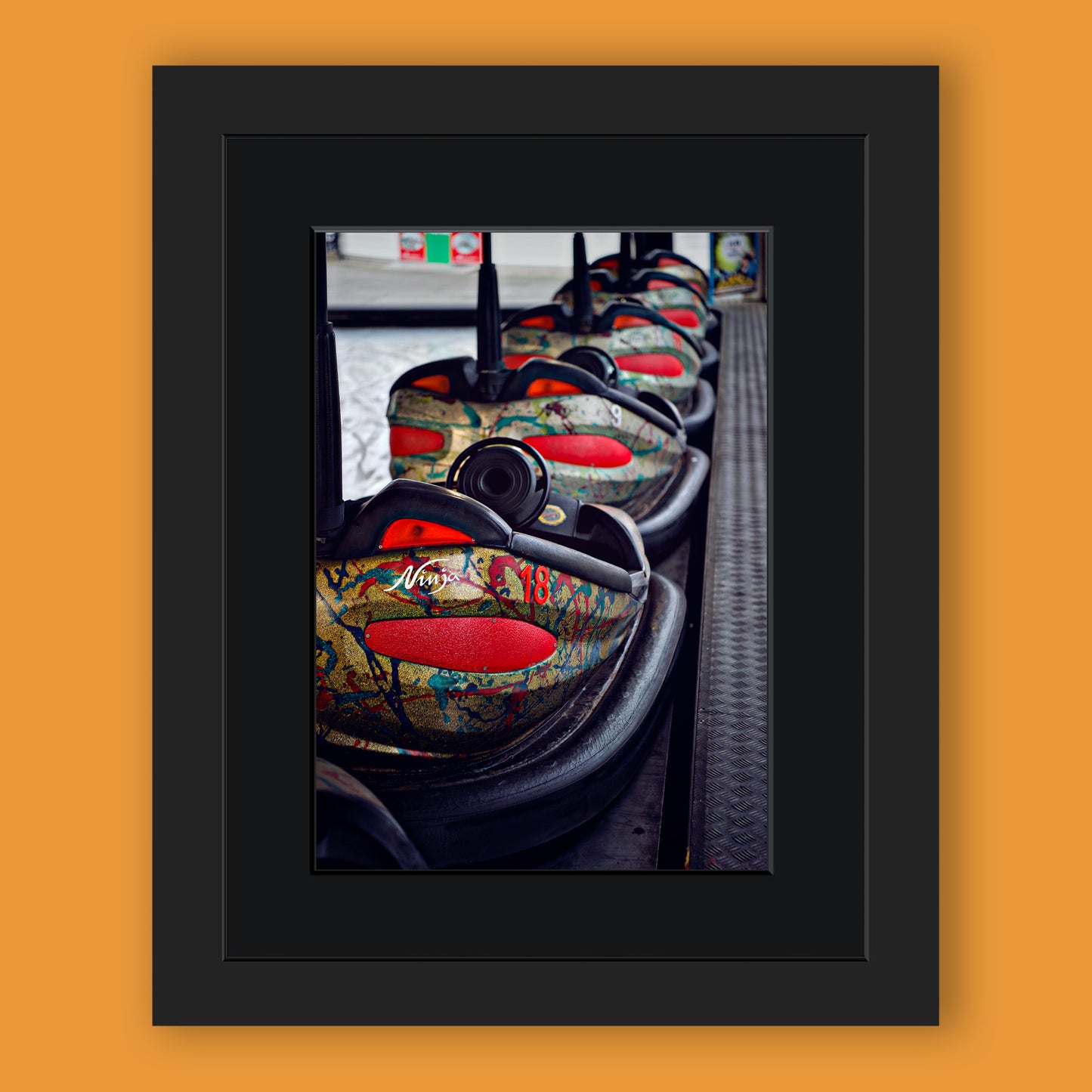 Dodgems on Palace Pier Brighton Limited Edition Print By Stef Kerswell