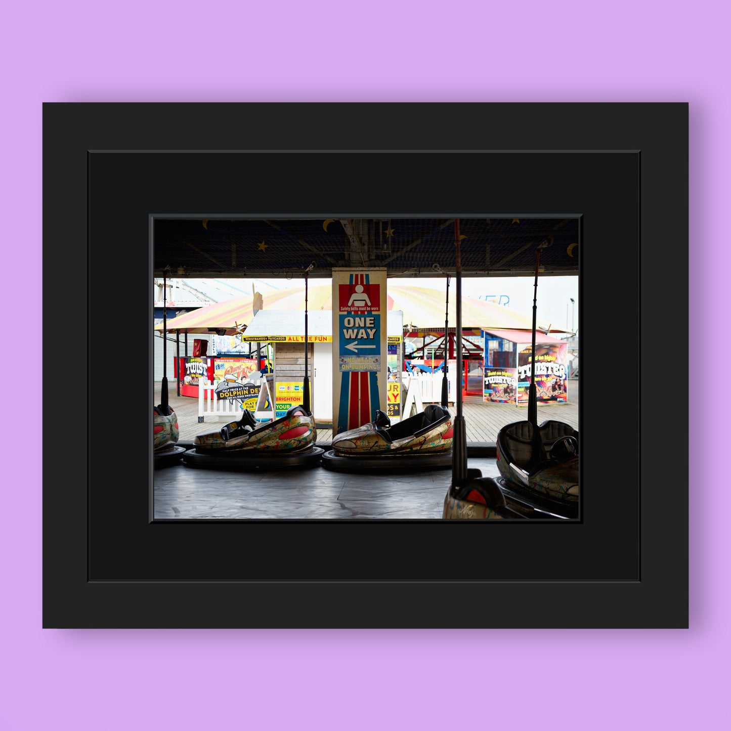 Dodgems on Palace Pier Brighton Limited Edition Print By Stef Kerswell