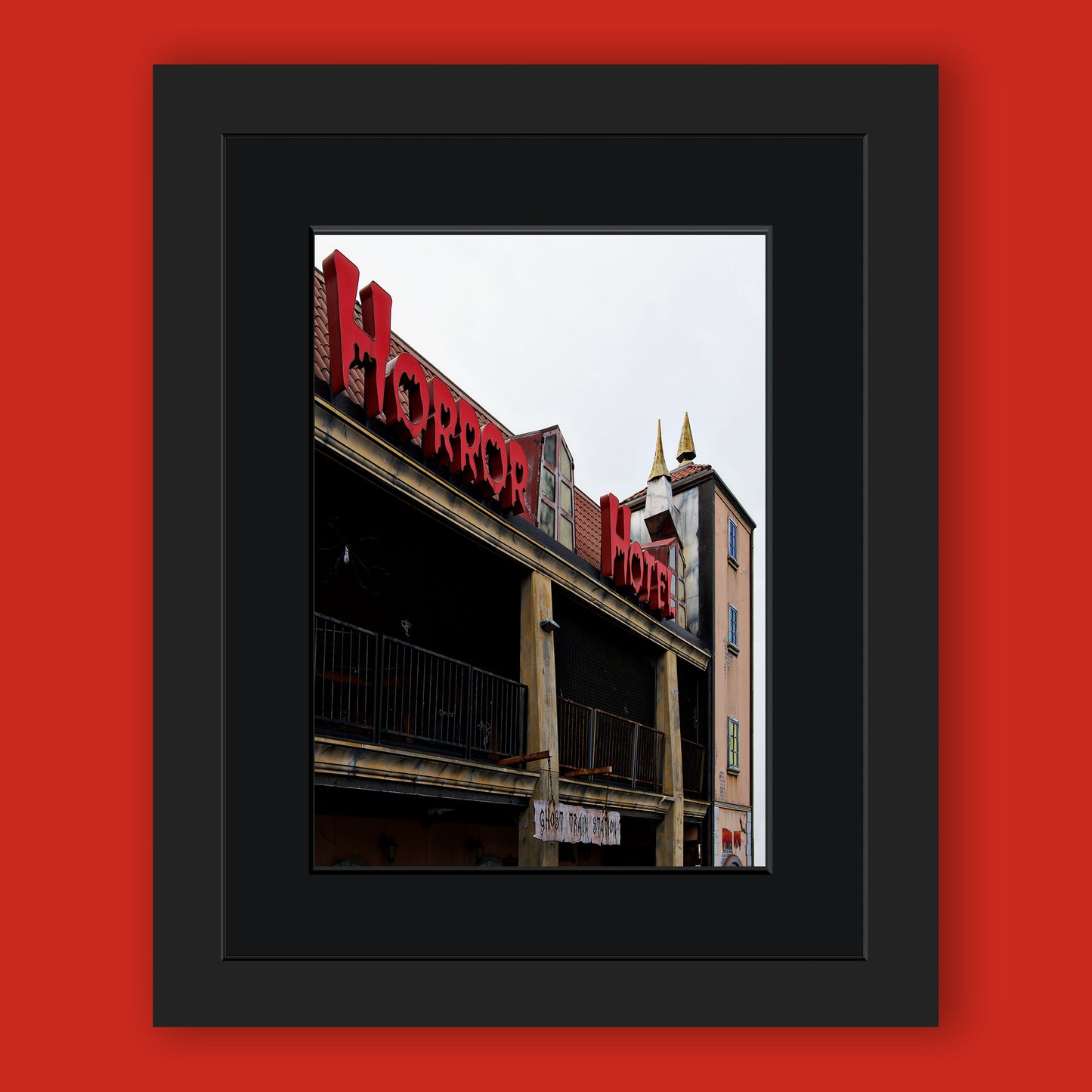 Horror Hotel on the Palace Pier Brighton Limited Edition Print By Stef Kerswell