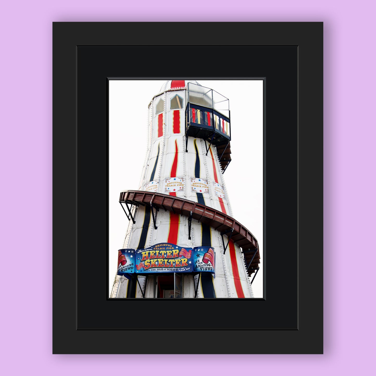 Heleter Skelter on the Palace Pier Brighton Limited Edition Print By Stef Kerswell