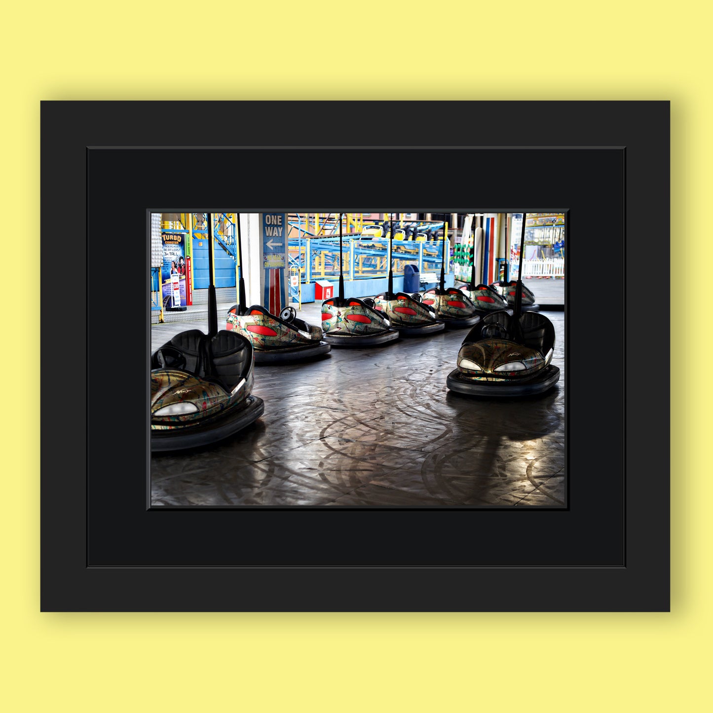 Dodgems on Palace Pier Brighton Limited Edition Print By Stef Kerswell