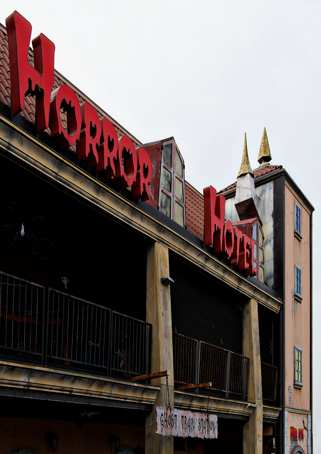 Horror Hotel on the Palace Pier Brighton Limited Edition Print By Stef Kerswell