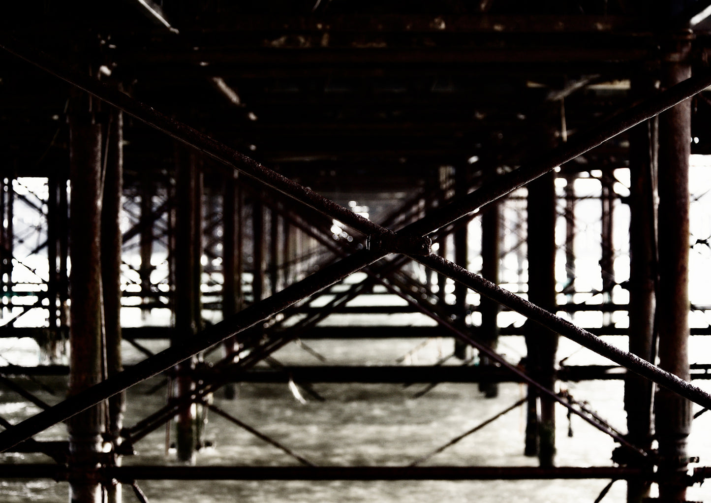Below the Palace Pier Limited Edition Print by Stef Kerswell