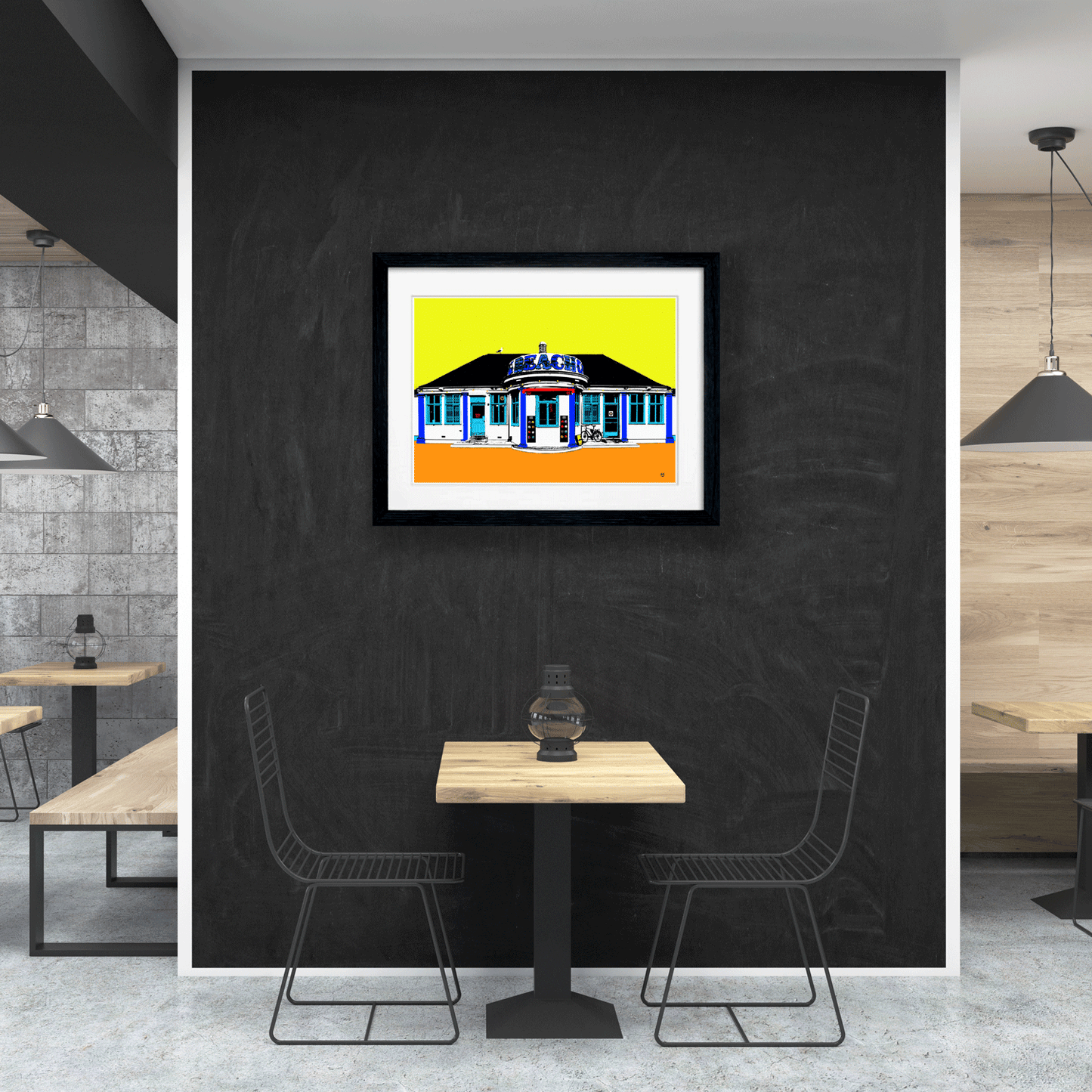 The Big Beach Cafe Hove Art Print