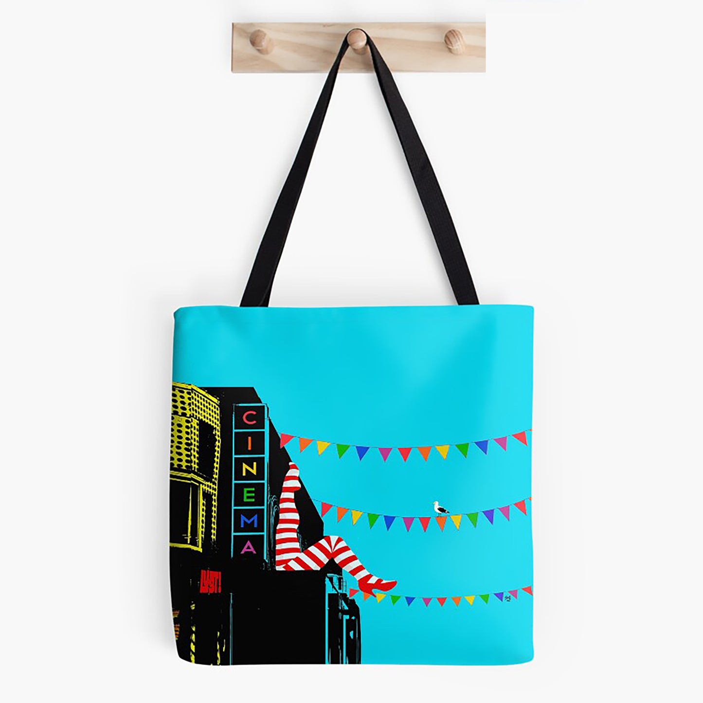 Striped Can Can Legs Bags