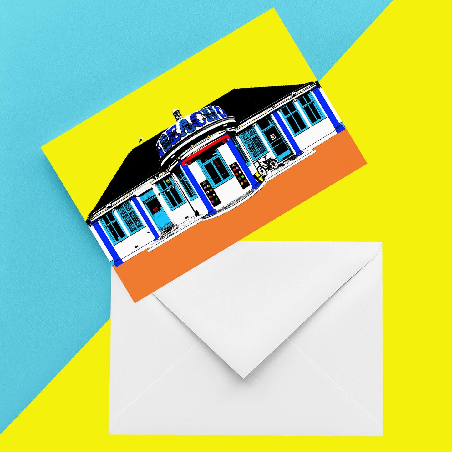 The Big Beach Cafe Hove Greeting Card - A6