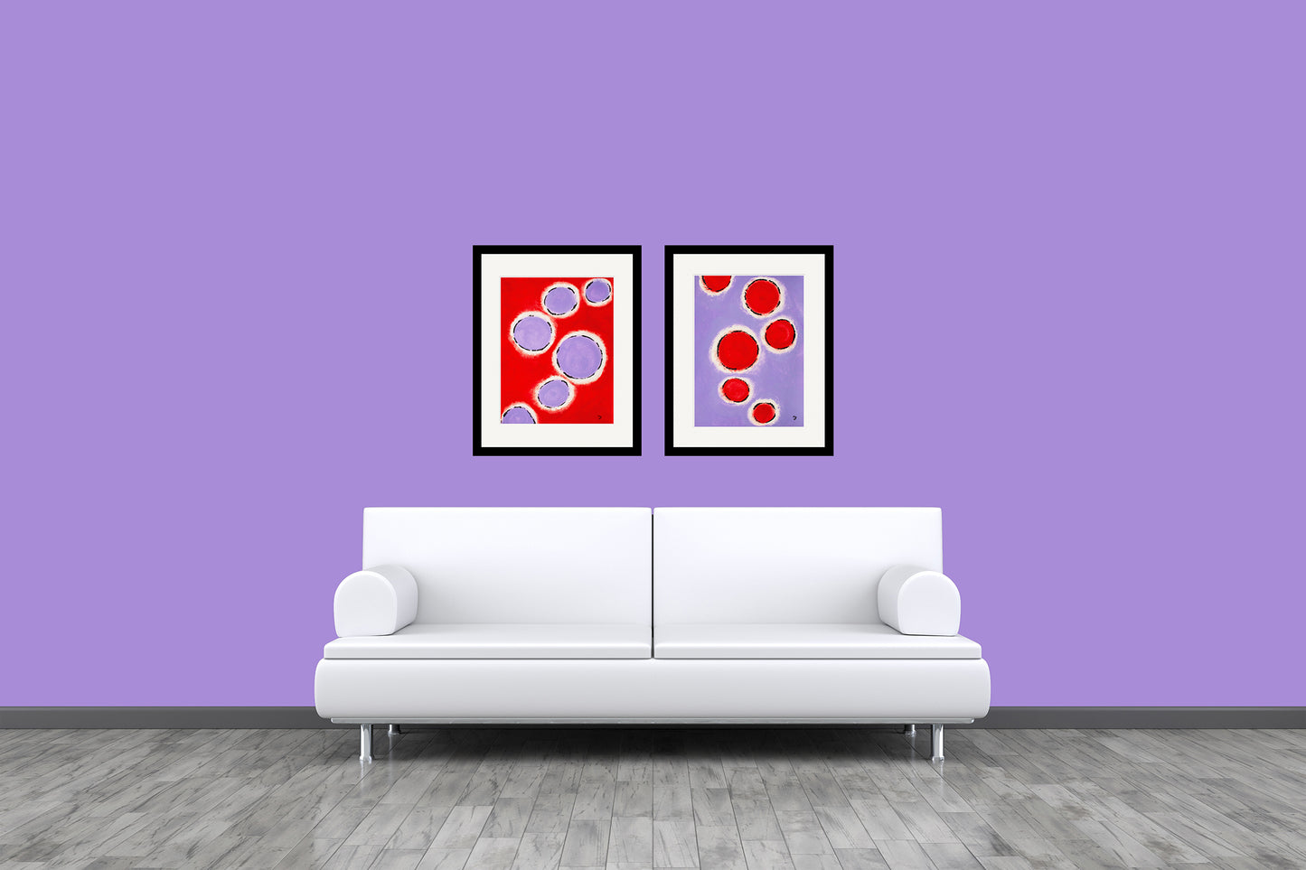 Happy Cells -Purple and Red
