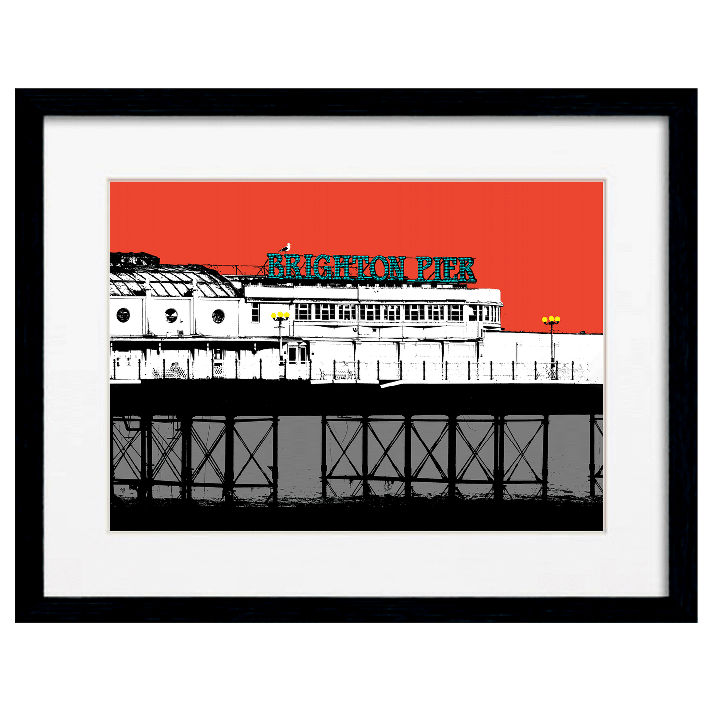 Palace Pier Print - Red