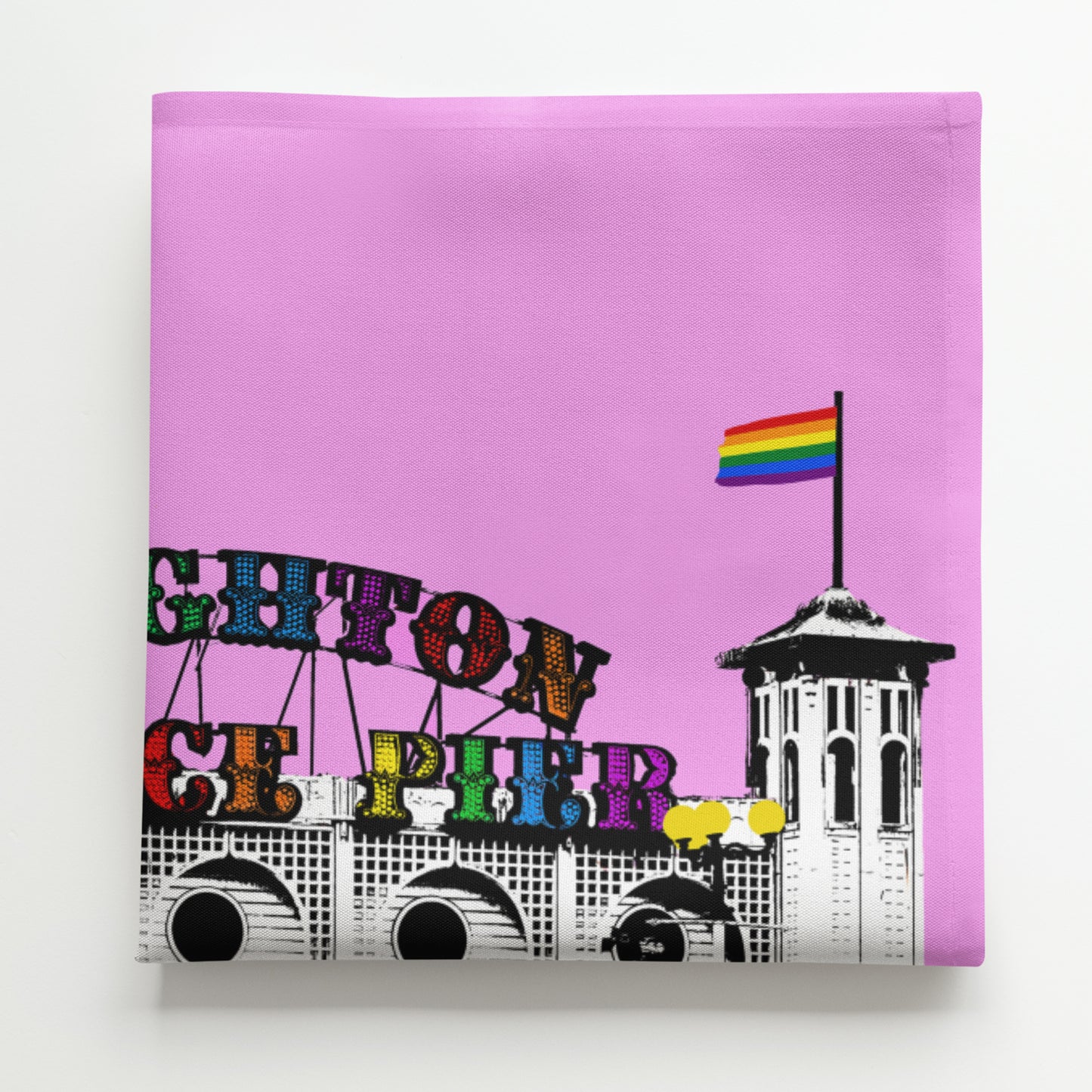 Pride Palace Pier Napkin by Billy Brighton