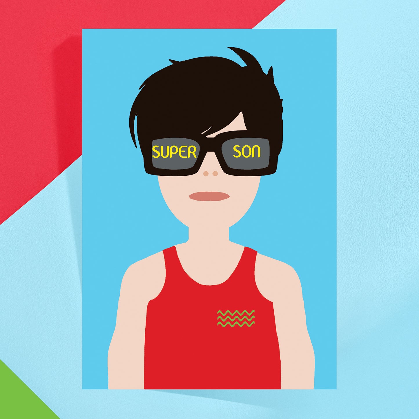 Super Son Greeting Card