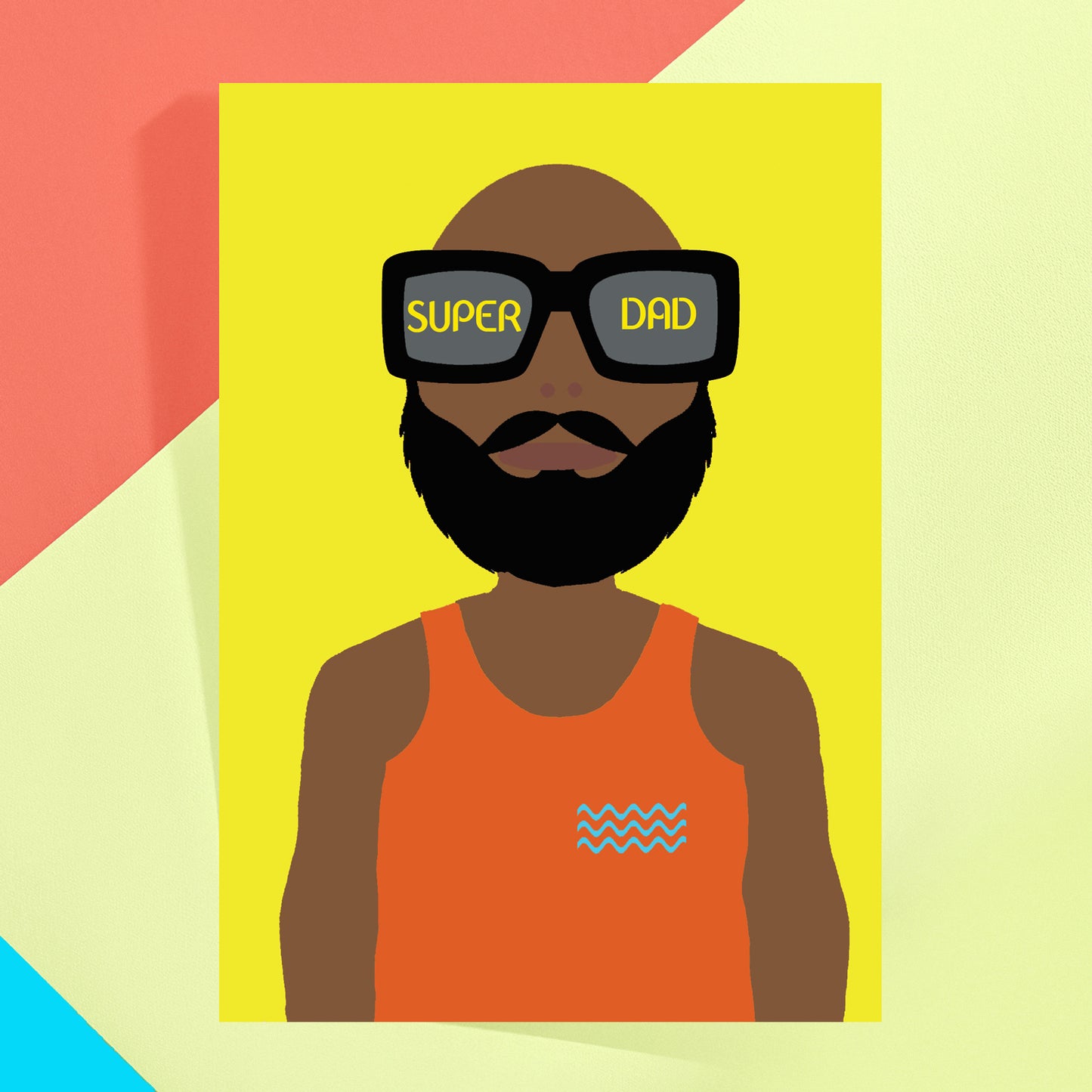 Super Dad Greeting Card