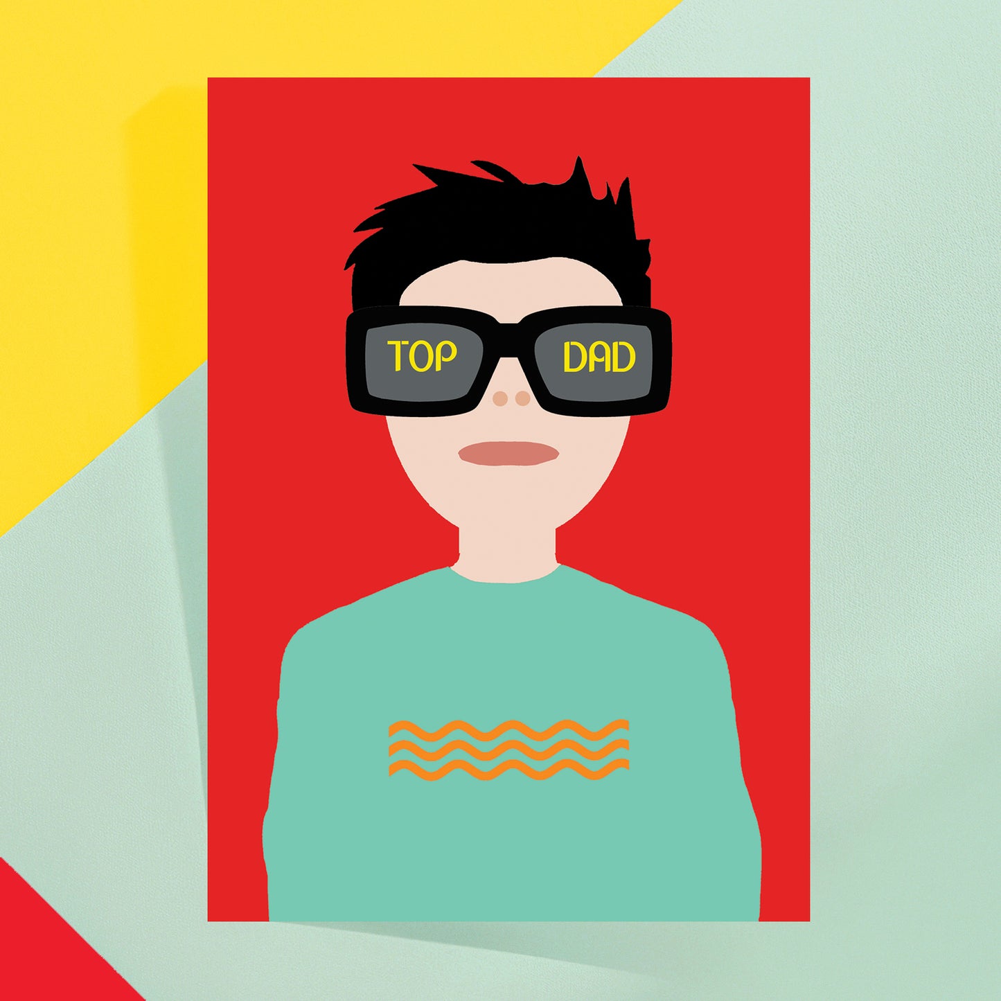 Top Dad Greeting Card