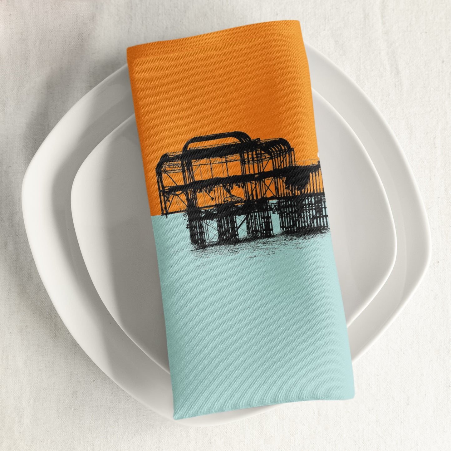 West Pier Napkin by Billy Brighton