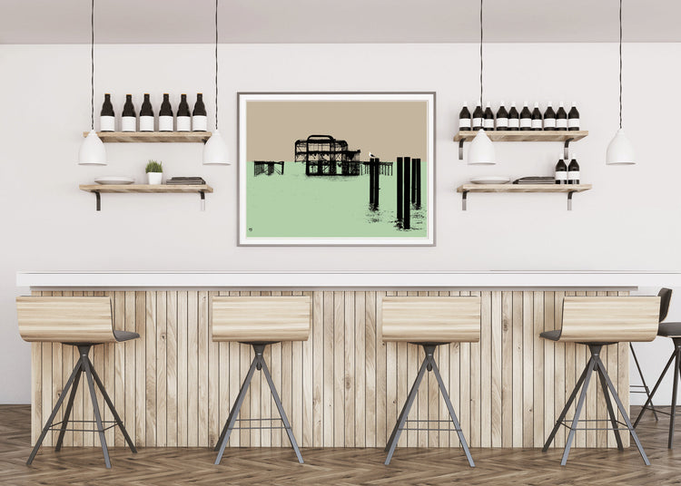 Billy Brighton West Pier Art print