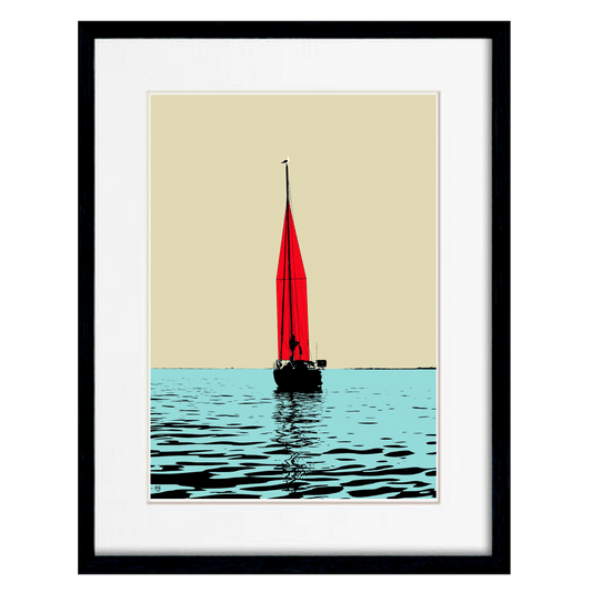 1 Yacht in Hove Print