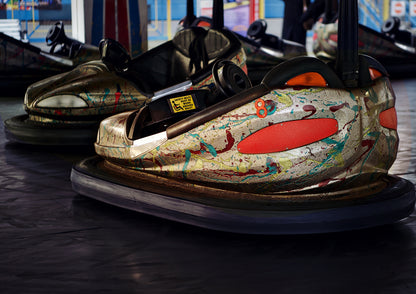 Dodgems on  Palace Pier Brighton Limited Edition Print By Stef Kerswell