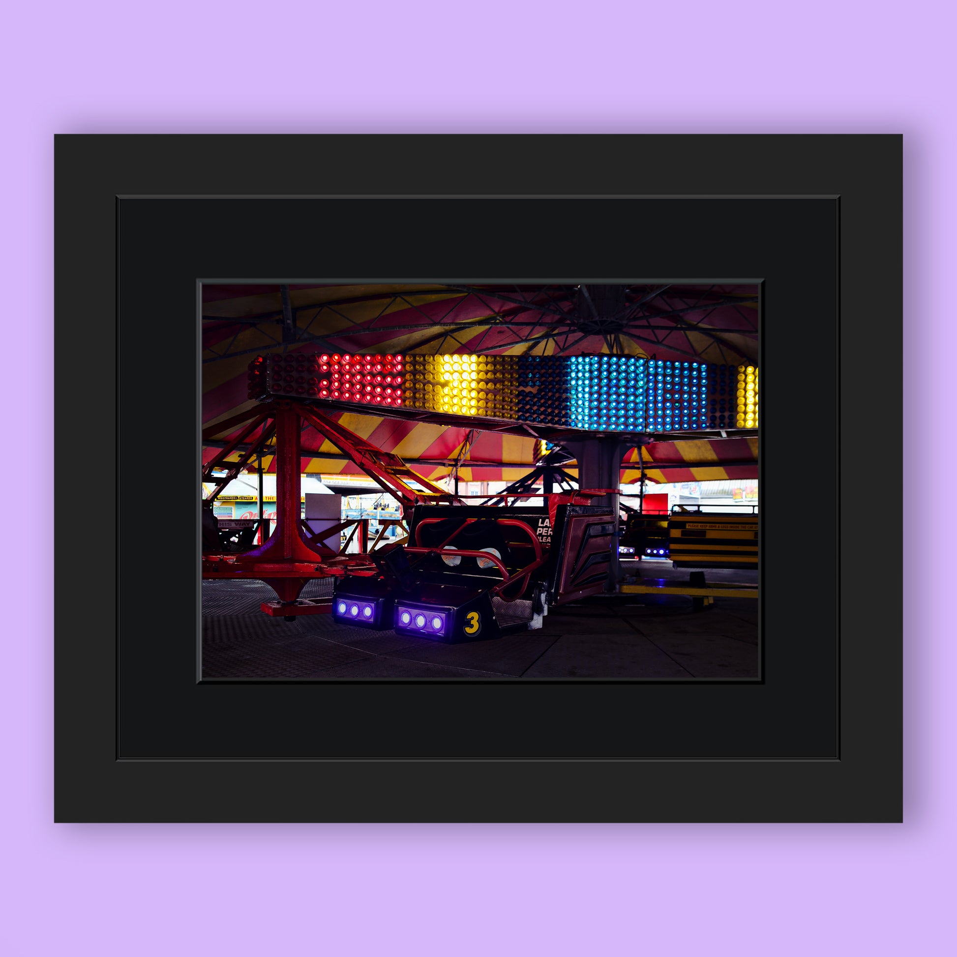 Twister Ride on  Palace Pier Brighton Limited Edition Print By Stef Kerswell