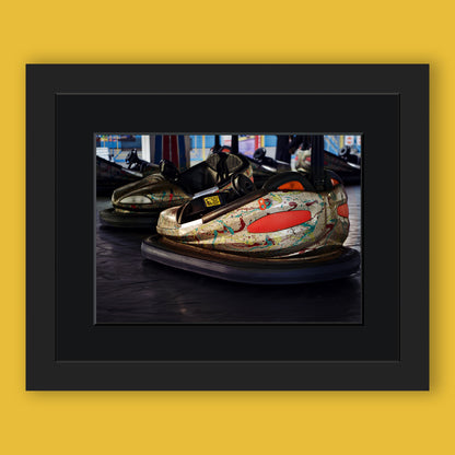 Dodgems on  Palace Pier Brighton Limited Edition Print By Stef Kerswell