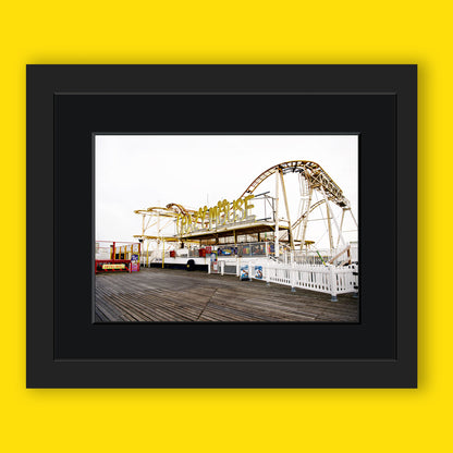 Crazy Mouse Ride on  Palace Pier Brighton Limited Edition Print By Stef Kerswell