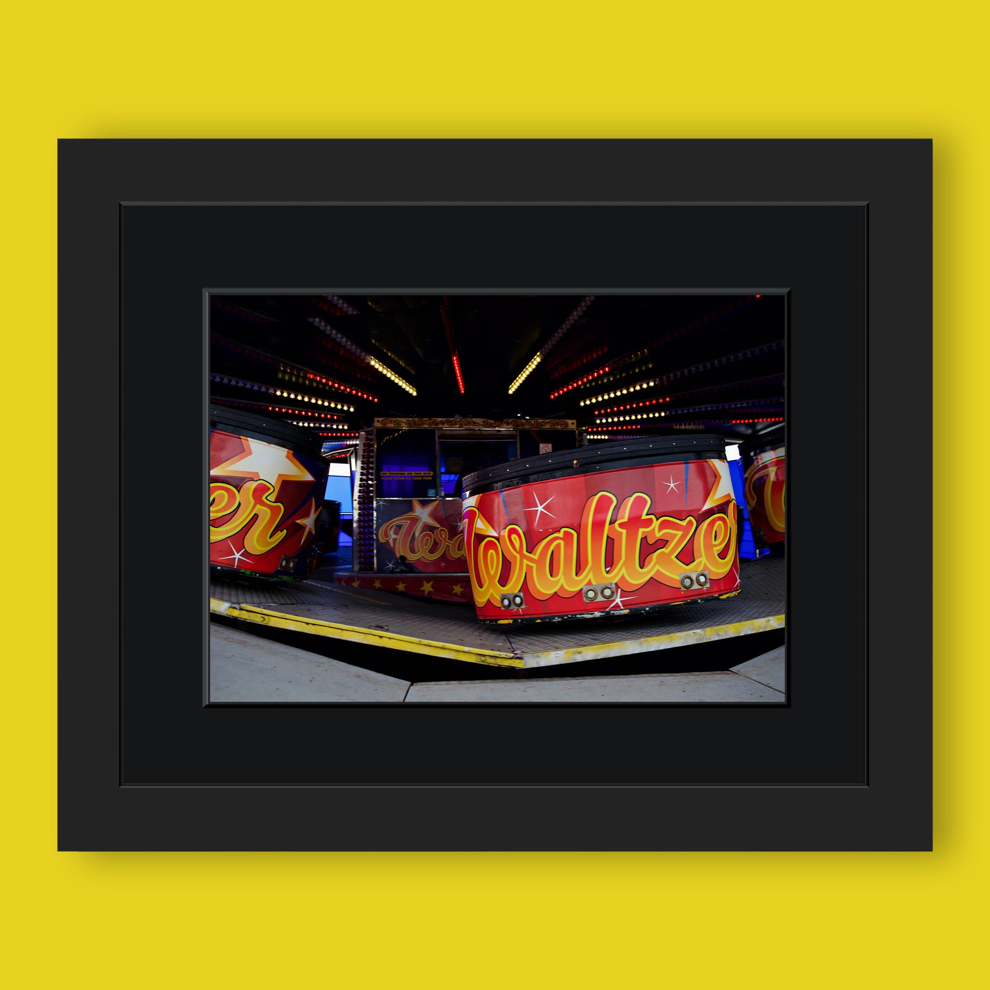 Waltzer Ride on  Palace Pier Brighton Limited Edition Print By Stef Kerswell