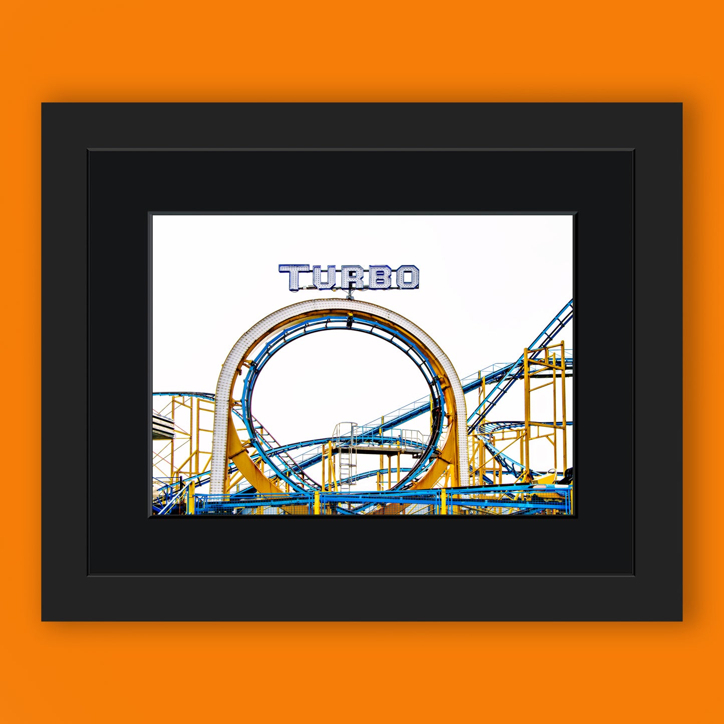 Turbo Ride on  Palace Pier Brighton Limited Edition Print By Stef Kerswell