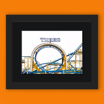 Turbo Ride on  Palace Pier Brighton Limited Edition Print By Stef Kerswell