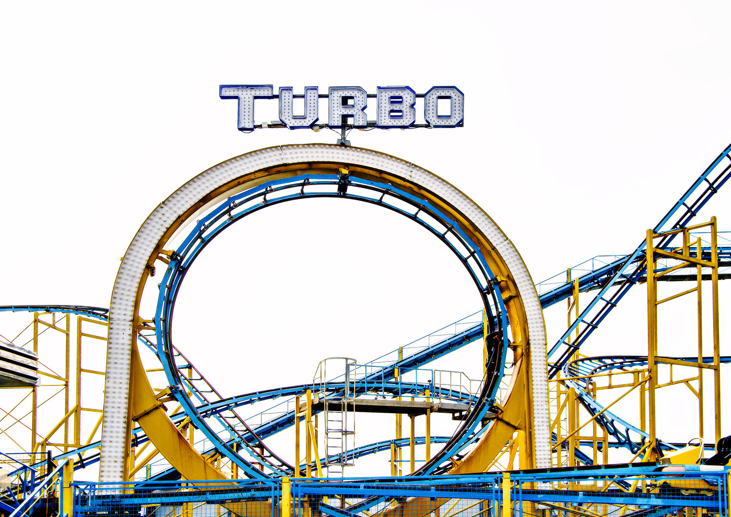 Turbo Ride on  Palace Pier Brighton Limited Edition Print By Stef Kerswell