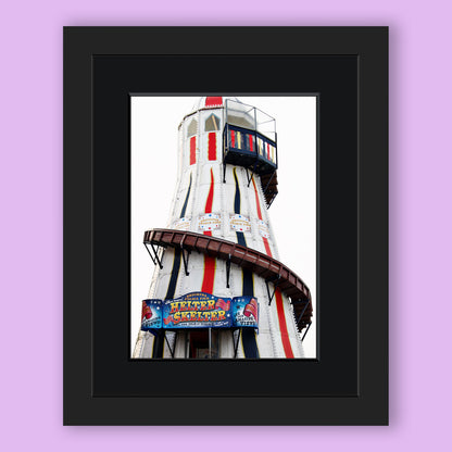 Heleter Skelter on the Palace Pier Brighton Limited Edition Print By Stef Kerswell