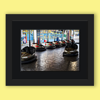 Dodgems on  Palace Pier Brighton Limited Edition Print By Stef Kerswell