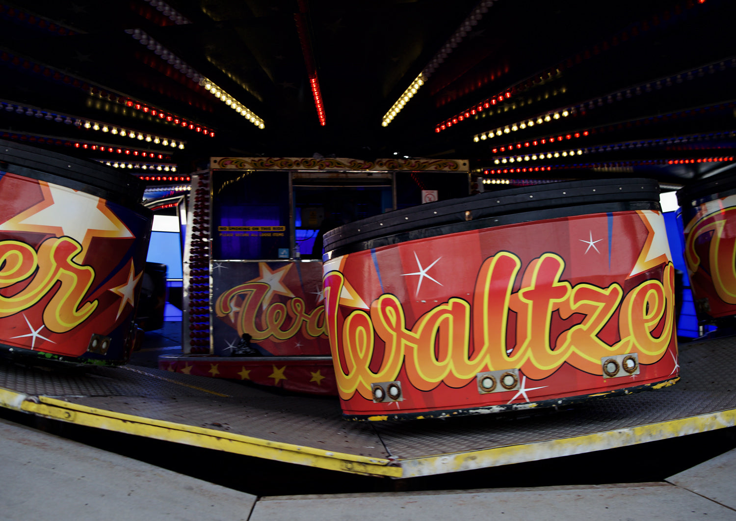 Waltzer Ride on  Palace Pier Brighton Limited Edition Print By Stef Kerswell
