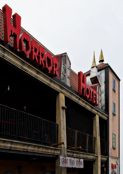 Horror Hotel on  the Palace Pier Brighton Limited Edition Print By Stef Kerswell