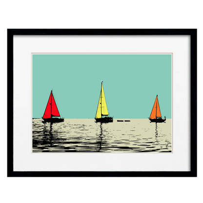 3 Yachts in Hove Print