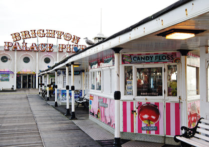 Palace Pier Candy Floss Limited Edition Print By Stef Kerswell