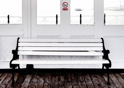 Bench on The Palace Pier Limited Edition Print By Stef Kerswell