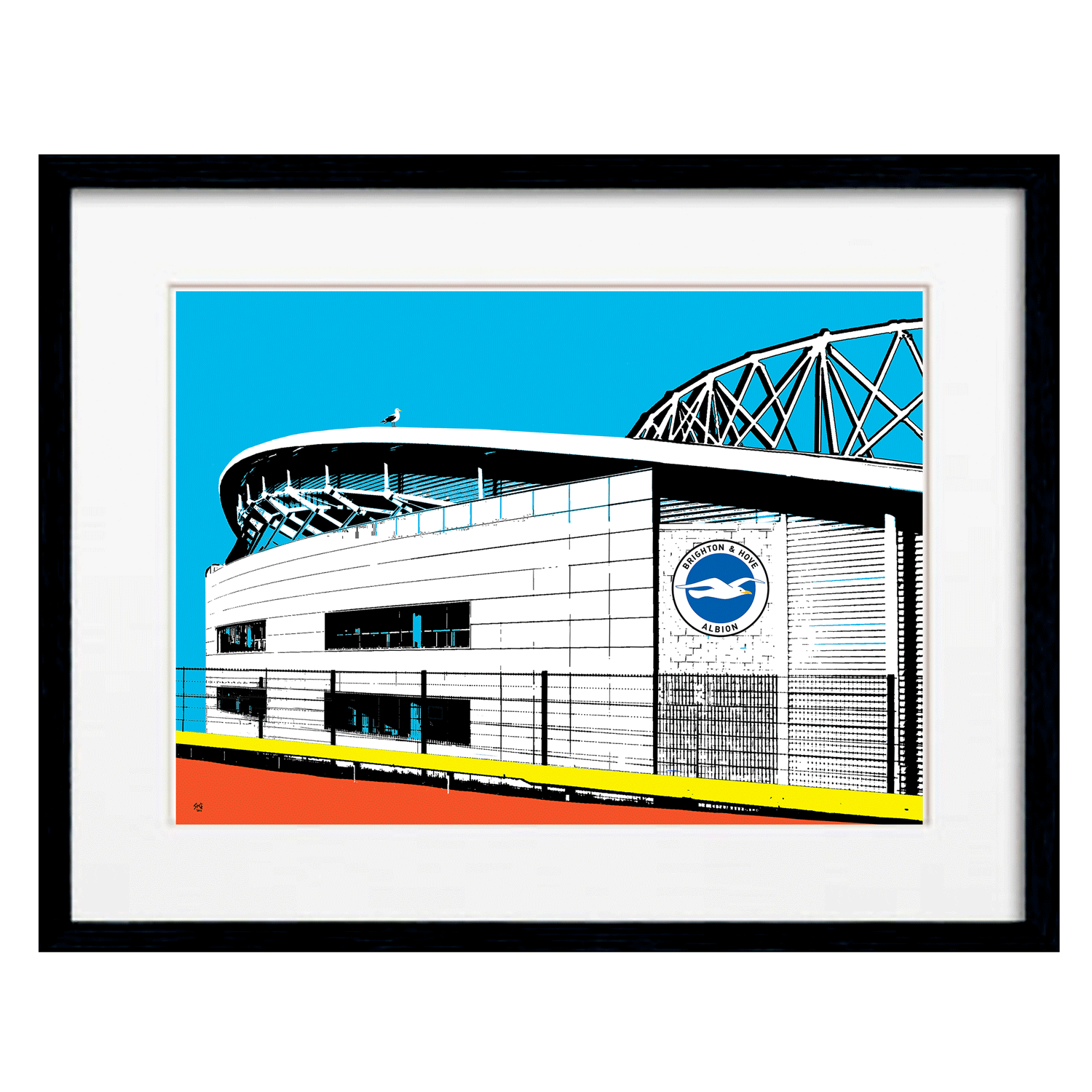 Amex Stadium Print - Blue