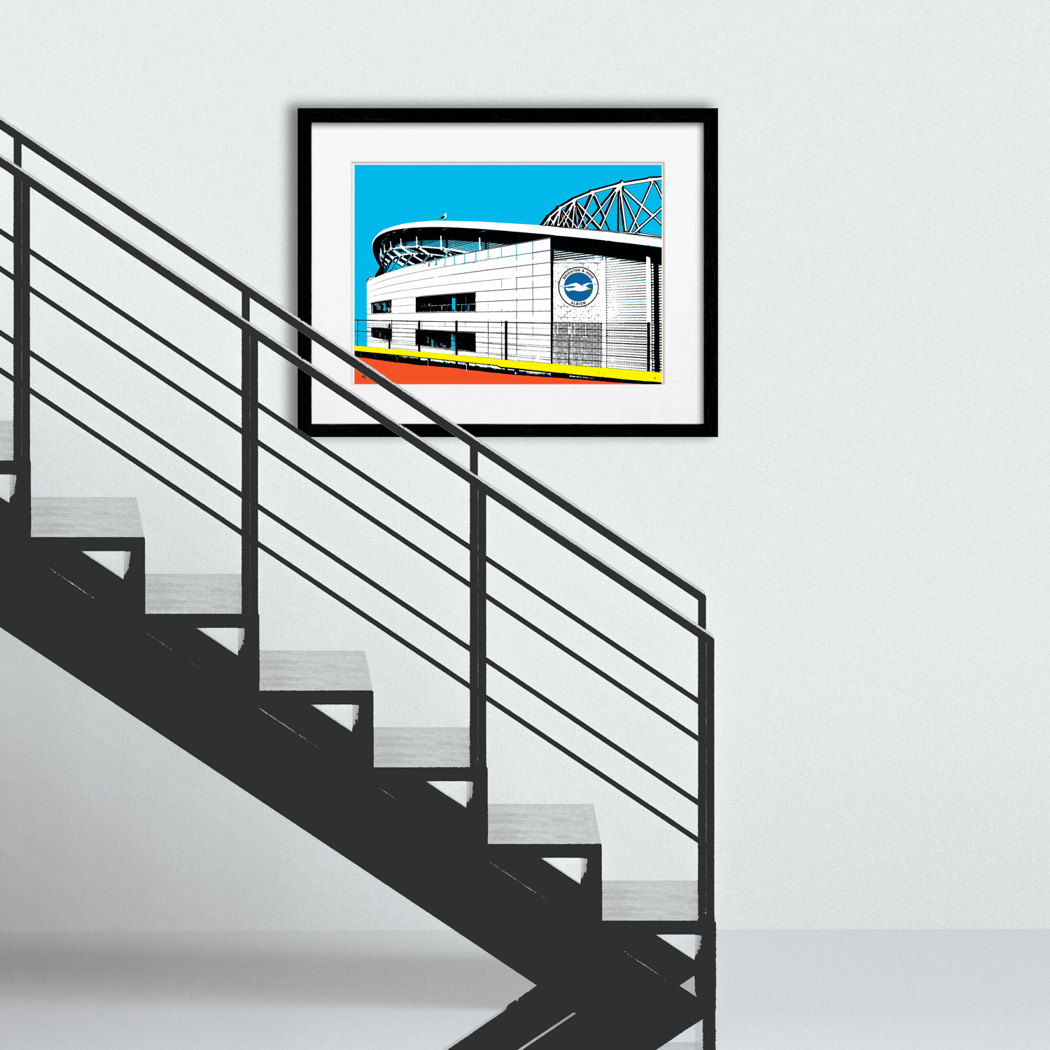 Amex Stadium Print - Blue