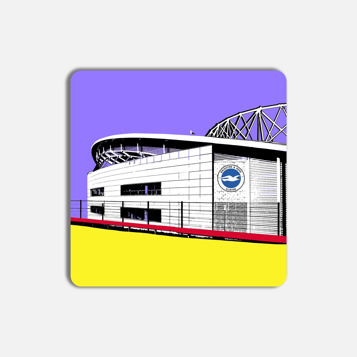 Amex Stadium Coasters Purple