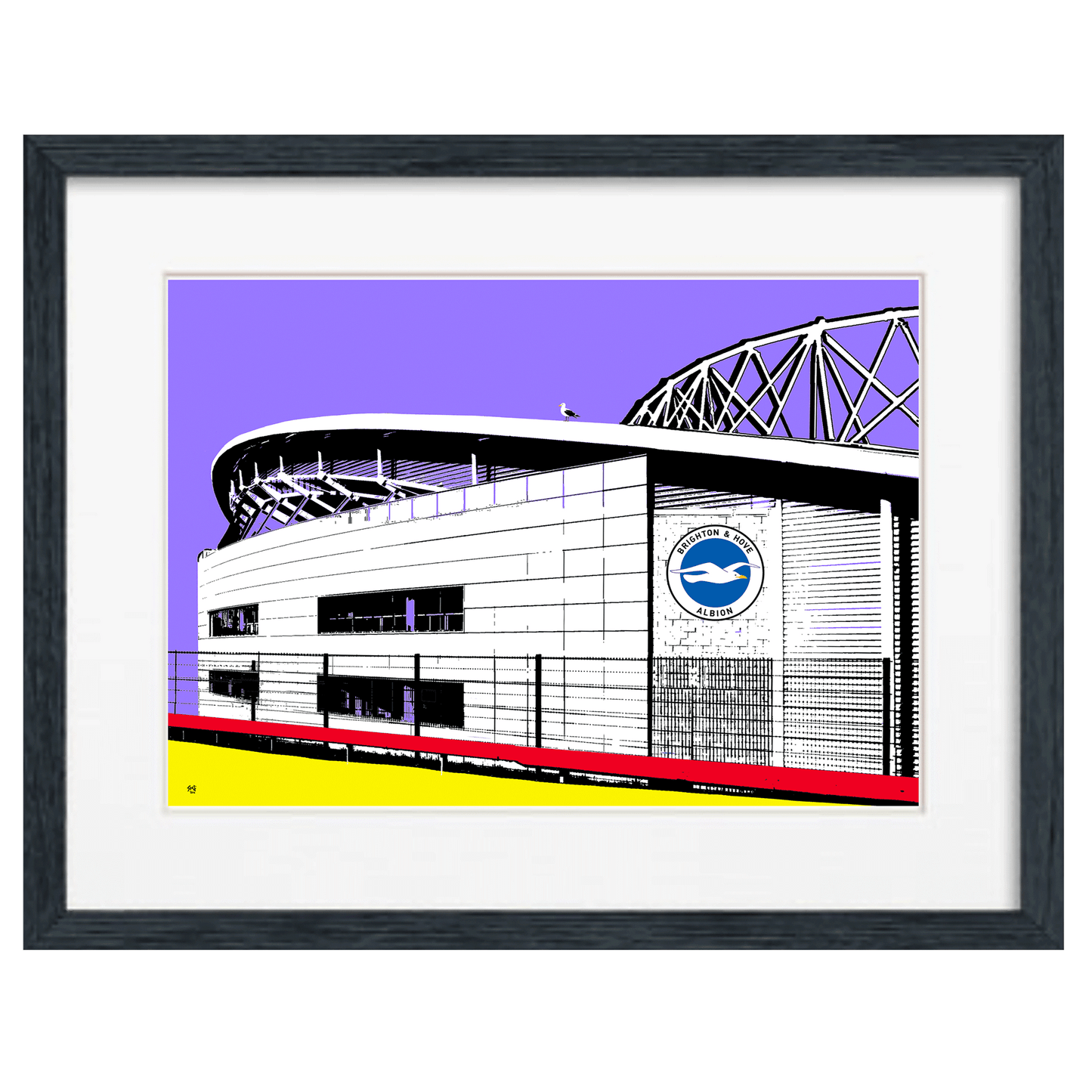 Amex Stadium Print - Purple