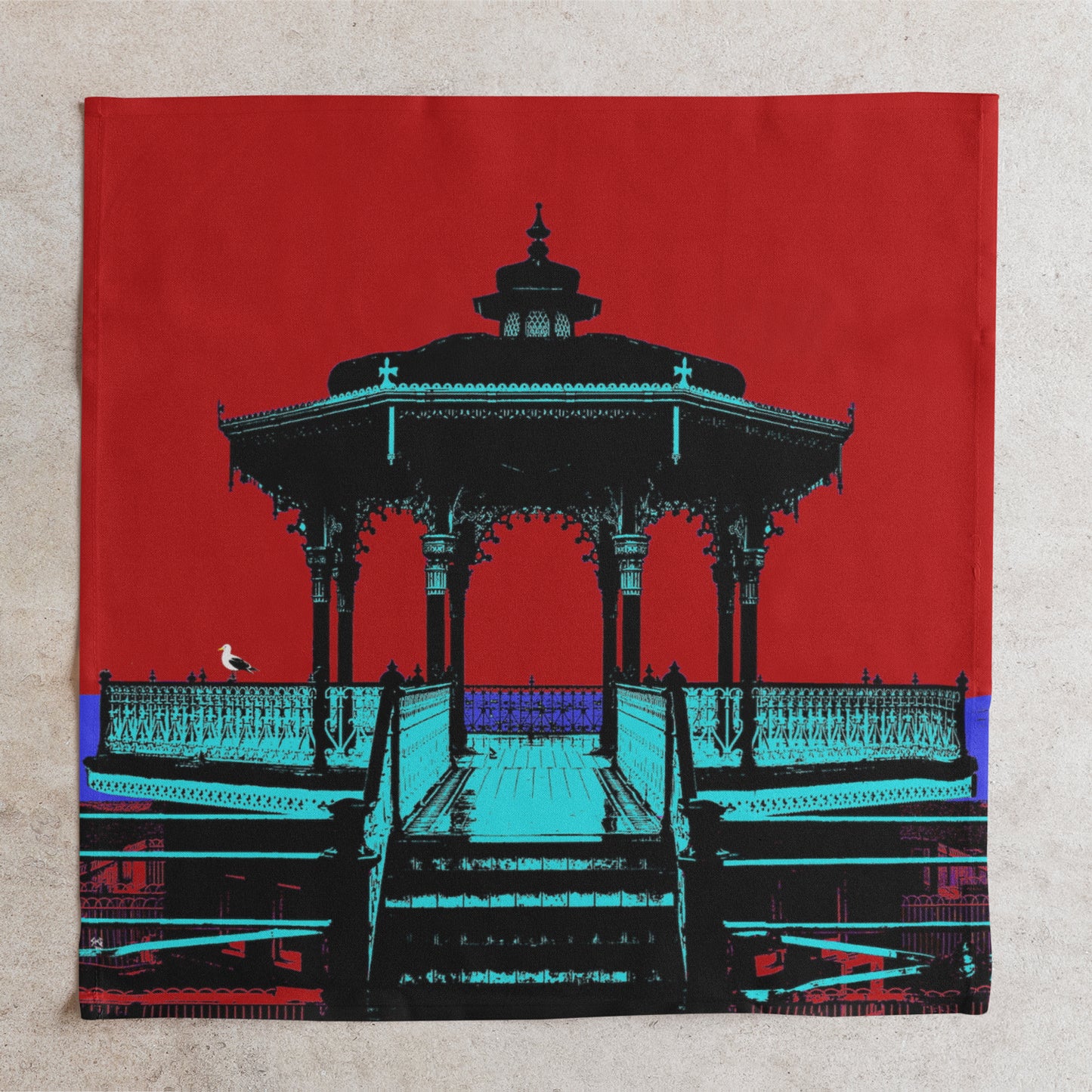 Brighton Bandstand Napkin by Billy Brighton