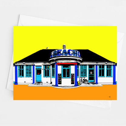 The Big Beach Cafe Hove Greeting Card - A6