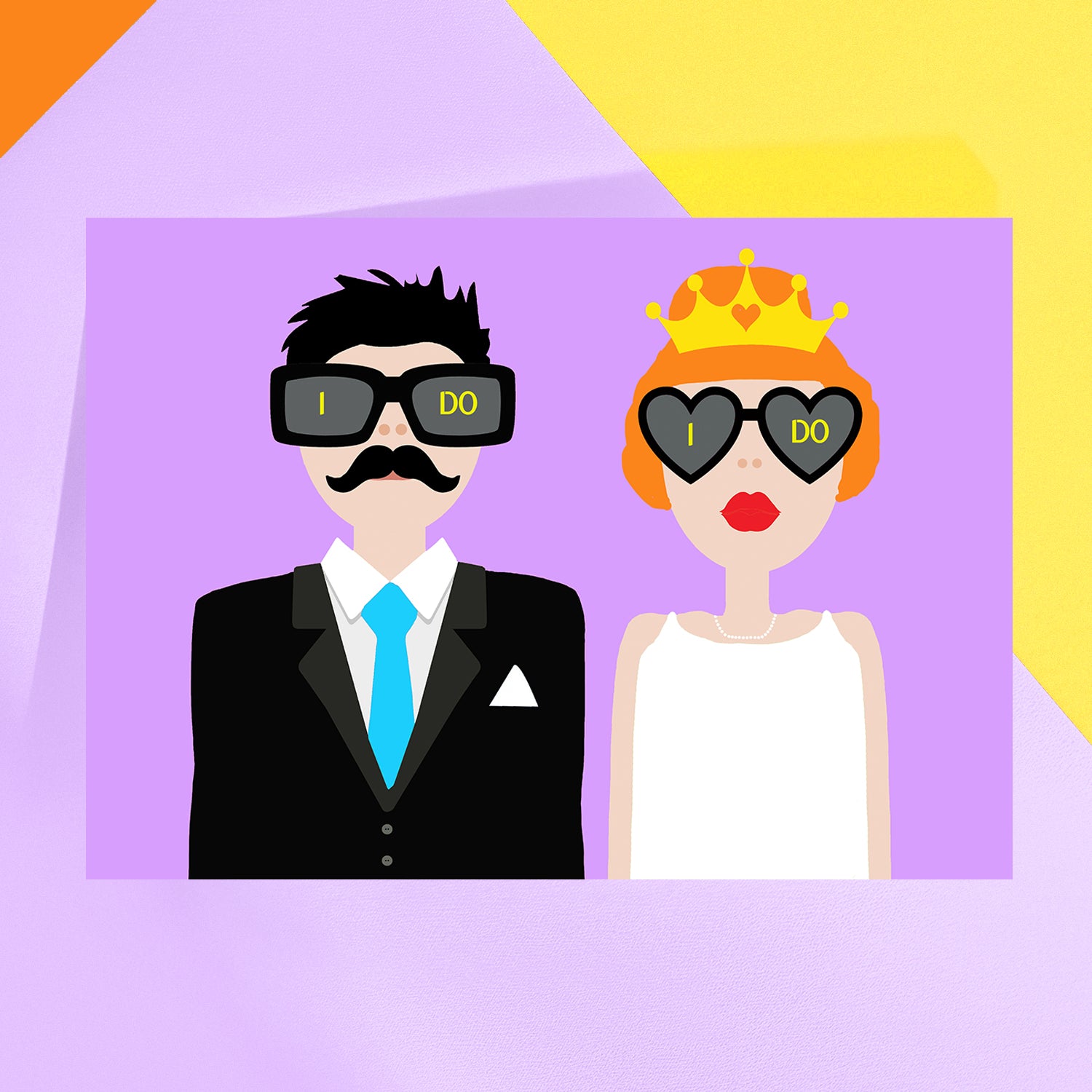 Mr & Mrs Wedding Greeting Card 