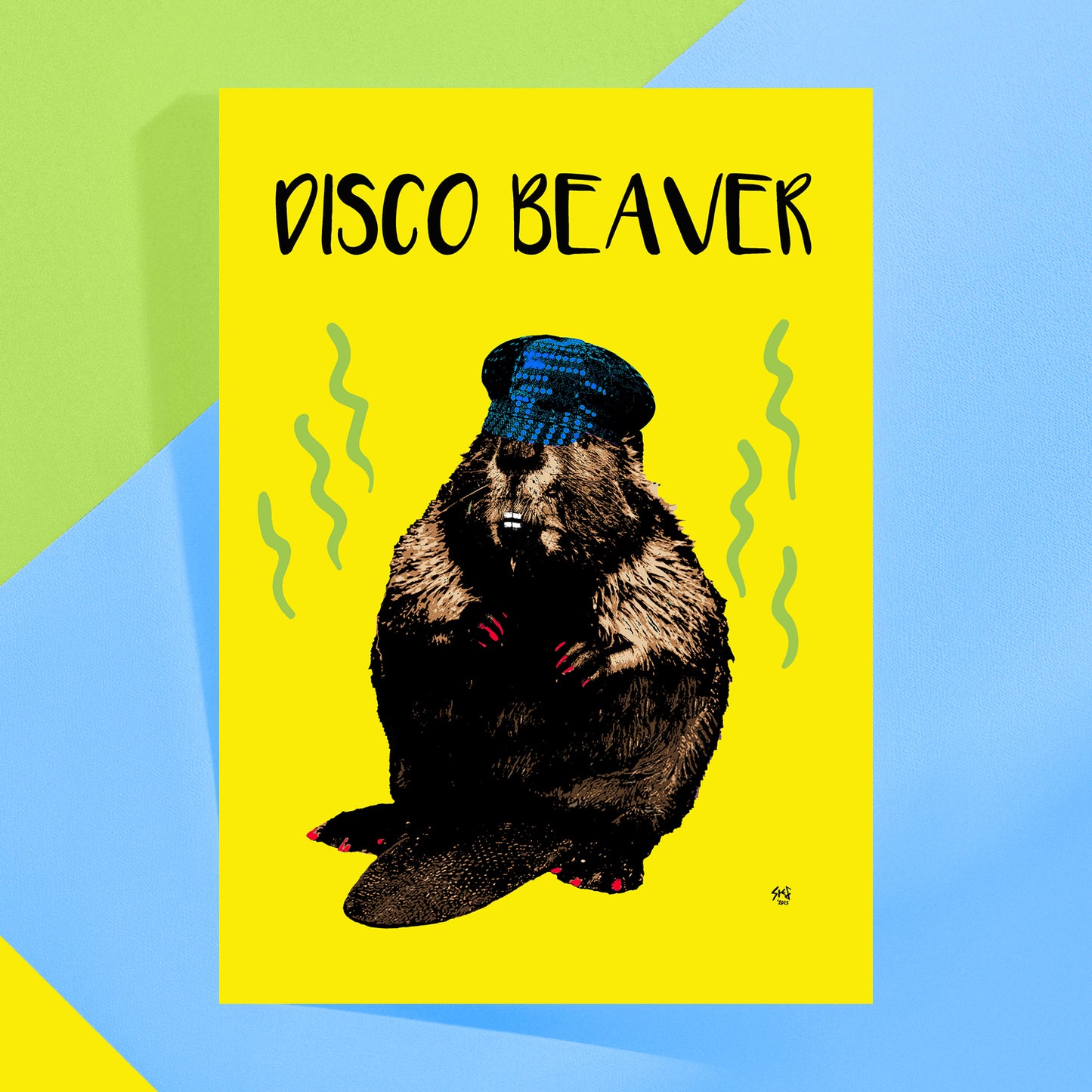 Disco Minge Beaver Greeting Card