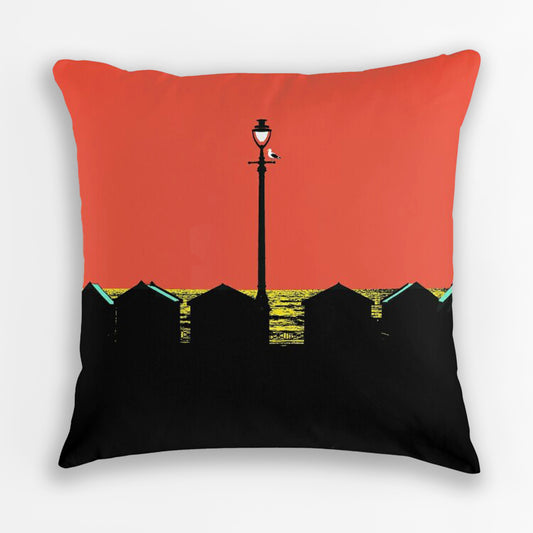 Hove Beach Huts Cushion