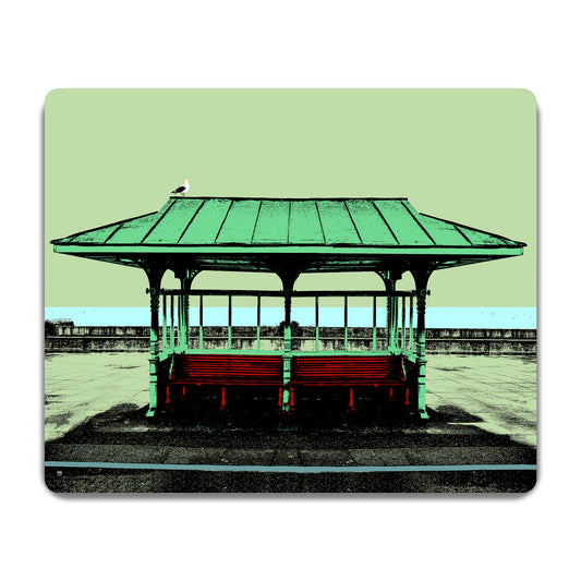 Hove Victorian Seaside Shelter Placemat - Green