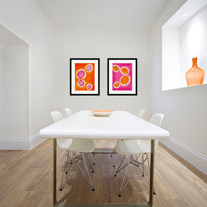 Happy Cells - Orange and Pink