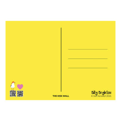 Billy Brighton collection of Brighton and Hove postcards with stamp stickers