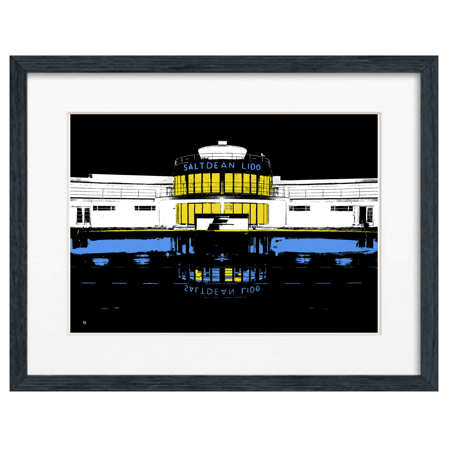 Saltdean Lido Print - Black